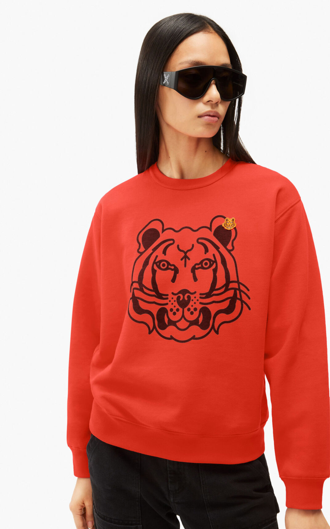 Kenzo K Tiger Melegítő Felső Női Piros | ID.928099